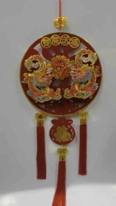 Liễng treo cửa treo tường hình RỒNG song long lắc lư  Liễng treo rồng 5D Dây treo RỒNG ngày tết may mắn