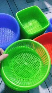 Rổ Nhựa Vuông & Tròn Việt Nhật Mini (MS:3295 MS:3291) Rổ Đựng Rau Sống An Toàn Thực Phẩm