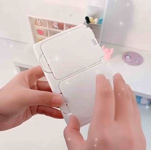 (Tặng Sticker) Hộp Nắp Bật Đựng Phụ Kiện Đa Năng 1 Ngăn 2 Ngăn Trang Trí Bàn Học Tủ Kệ Mini Cute - PKT1