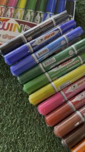 ปากกาเคมี2หัว ตราม้า แพ็ค12สี