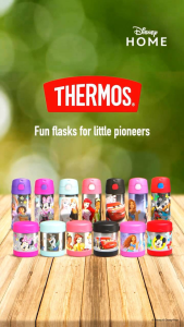 Authentic THERMOS FUNTAINER Disney Princess 12 Ounce Stainless Steel Vacuum Insulated Kids Straw Water Bottle