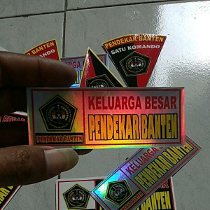 stiker vinil stiker hologran pendekar banten isi 3 pcs