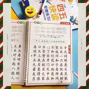 【现货】四五快读全彩色版98页幼儿识字早教游戏书 Early Education Game Book for Toddlers with Full Color IIIustrations