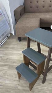 62cm Rubberwood Folding Step chair/ Kerusi Tangga/ Island chair