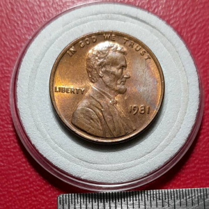 Koin Asing kuno Koleksi jadul 1 cent lawas Tahun 1981