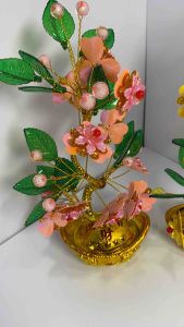 Cây cành vàng lá ngọc cây tài lộc trưng ban Thần Tài chiêu tài lộc may mắn decor nhà