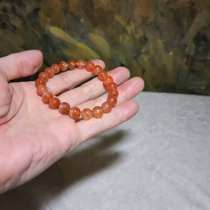9mm Jiu Kou Nan Hong "Lychee Jelly" Treasure Bowl bracelet 九口南红荔枝凍聚宝盆手链