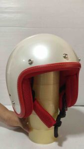 หมวกกันน็อคแนววินเทจ (ขอบยางเดินด้าย) นวมถอดซักได้ แถมแก็บหน้าหมวกฟรี