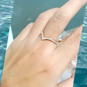 Cincin Fuji Titanium Perhiasan Wanita Anti Karat