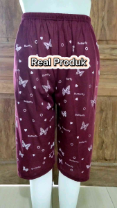 6Pcs Celana Pendek Wanita Harian Selutut Bahan Kaos pe Murah Harga Grosir