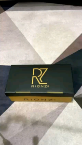 RIONZ - Roma Black - Sepatu Formal Pria Pantofel Kantor Hitam Kulit Pu
