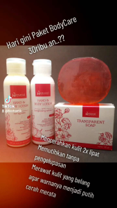 Paket Body Care Whitening BPOMBODY CARE HANNASUIHAND BODY DOSTINGPAKET BODY CARE LENGKAP