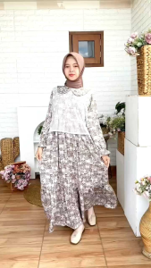 GAMIS KOREAN LOOKS TERBARU CUTETRIK LEBARAN 2026 GAMIS ANAK 10 11 12 13 14 15 TAHUN BAJU MUSLIMAH ANAK TANGGUNG PAKAIAN ANAK MUSLIM PEREMPUAN TANGGUNG DAN REMAJA HIZA BROKAT WARNA COKLAT