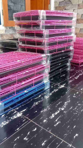 kandang kucingkandang kelinci ada tangga  60x50x40 plus nampan buat kotoran binatang
