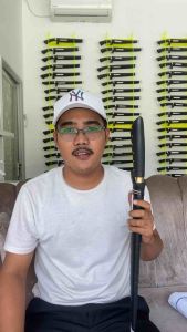 Pisau Sembelih 40 cm Asli Baja Bonus Pisau Serset