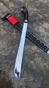 Golok serbaguna tebas dan sembelihan bilah 40 cm asli baja khas banten