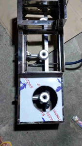 3in1 burger grill with deep fryer and burner stove pure stainless