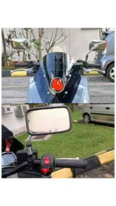 SIDE MIRROR CB4 HONDA YAMAHA 10MM CHROME RS150R  EX5 C70 WAVE Y15ZR LC135 RXZ RXZ