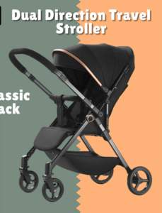 iDS Reversible Baby Stroller Baby Pram Dual Facing Stroller Easy Fold Self Stand