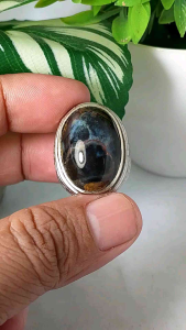 cincin batu bacan motif kembang realpic