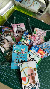 Personalized Bag Tag Any Design Pede with Rubber Loop Back to Back Print