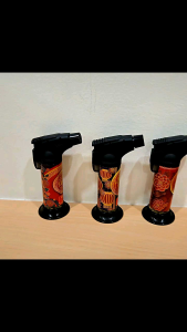 CNY 2026 Horse Style Turbo Jet Flame Single Jet Flame Windproof Lighter (random)