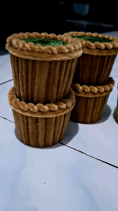 pot mini kawat bulu tinggi 5 cm/pipe cleaner/pot mini bunga hias