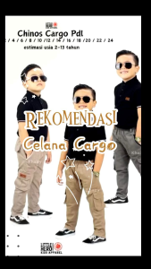 Celana Chino Panjang Anak & Cargo Anak Laki-Laki
