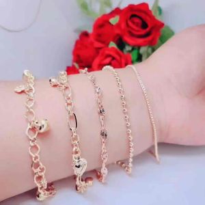 Gelang Tangan Jurai Simpel Elegan Fhsion Wanita Aksesoris Lapis Emas