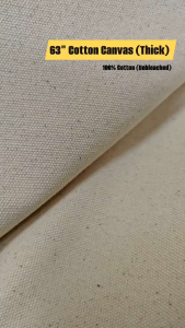 63" Cotton Canvas/ Kain Kanvas Tebal/Kain DIY - 1 meter (Thick)