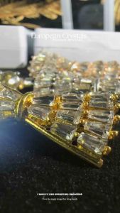 ZK Jewellery Set 2 in 1 [FREE BOX] Premium Brooch European Crystal Ribbon Kerongsang Kristal Mewah Hijab Pin Tudung CY3273