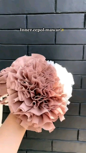 Iner Turky Cemol Brucat Kombinasi Jersey Premium/Dalaman Jilbab Terbaru/Iner Cepol Tali Jersey Kombi Ceruty