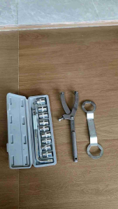 PAKET Treker Cvt Set Kunci Cvt 39×41 mm + Kunci Sok Set 10 Pcs 8-24 Mm