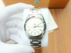ĐỒNG HỒ NAM CHÍNH HÃNG SEIKO 5 SNKL41K1 Automatic White Size 38.5 Phong Cách Lịch Lãm và Sang Trọng