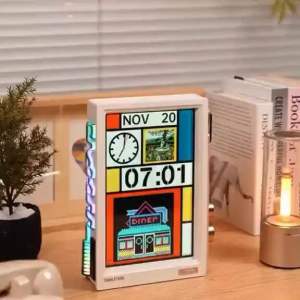 Times Frame กรอบรูปดิจิตอล Smart Digital Calendar นาฬิกาอัจฉริยะ พร้อมไฟ RGB และเชื่อมต่อแอป