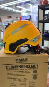 Helm MSA V-Gard H1 Safety Helmet Trivent Lokal Fastrack SNI Kuning