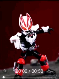 [12cm] BLOKEES Original Masked Kamen Rider GEATS MAGNUM Building Blocks Acrylic Stand Movable Toys