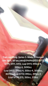 Trạm sạc dòng  Series 3. Made in Hungari Làm sạch tái tạozalo@34696@553 5772 5774 5411 5412 Loại 5411) 390cc-4 390cc-5 3090cc (Loại 5412) 370cc-4 350cc-4 3050cc 3070cc (Loại 5772) 390cc 395cc-3 (Loại 5774) 370 350cc 370cc
