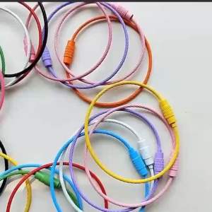 10 Móc Khoá tròn 47cm làm phụ kiện trang trí DIY