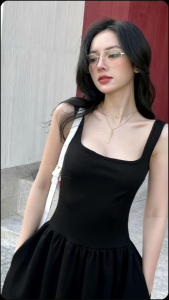 Đầm Midi Dáng Xòe Thun Gân Tăm – Sang Xinh Cho Mọi Cuộc Hẹn 🌿