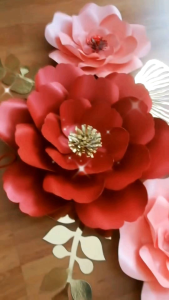 新年纸花装饰 Chinese New Year Decoration Paper Flower Set CNY Decor