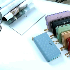 (Có video ) Ví dài cầm tay 2 khóa kéo