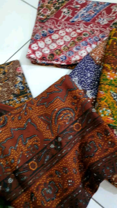 Sarung Lasem Jadul Cap Panah Solo Naga Terbang Ebar Belum Jahit Katun Prisima Halus Cetak