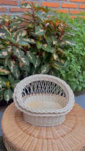 Keranjang Rotan Merak Set 2: Desain Tradisional & Fungsi Multiguna