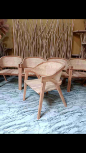 Kursi Makan Teras Resto Cafe Rotan Capung Murah Terbaru