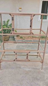 กรงนก กรงสัตว์เลี้ยงทั่วไป ชุบลวด PVC กันสนิม ขนาด150*70*100