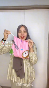 MUKENAH ANAK ANAK MOTIF LABUBU SET TAS HIGH QUALITY