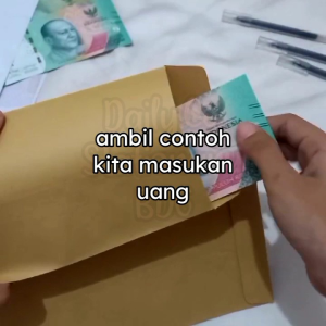 Amplop Coklat Polos A. Kabinet Executive Amplop Uang Gaji 11 Cm x 24 Cm 1 Pack Isi 100 Lembar