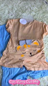 Bộ Tay Ngắn Thun Lạnh Cho Bé Bộ Cộc Tay Thun Lạnh Hoạt Hình Cho Bé Trai Và Bé Gái Từ 6kg Đến 16kg [006]