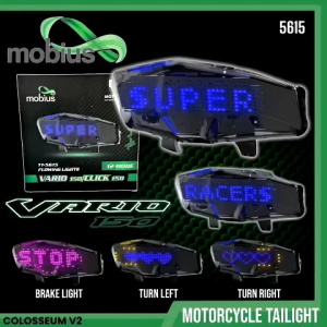 STOPLAMP VARIO 125/150 NEW: Lampu Stop Blkg MOBIUS COLOSEUM V2 LED RUNNING